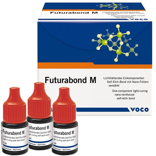 Voco 1351 Futurabond M Bond One-Component Light Curing Nano-Reinforced Self-Etch 3/Pk 5mL Voco 1351 Futurabond M Bond One-Component Light Curing Nano-Reinforced Self-Etch 3/Pk 5mL